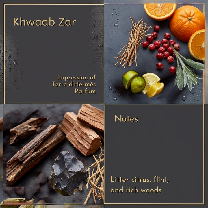 Khwaab Zar 60ml - Inspired by Terre d’Hermès